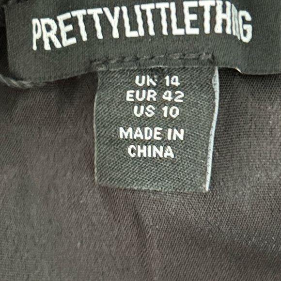 PrettyLittleThing Black Asymmetrical Dress - Picture 9 of 9